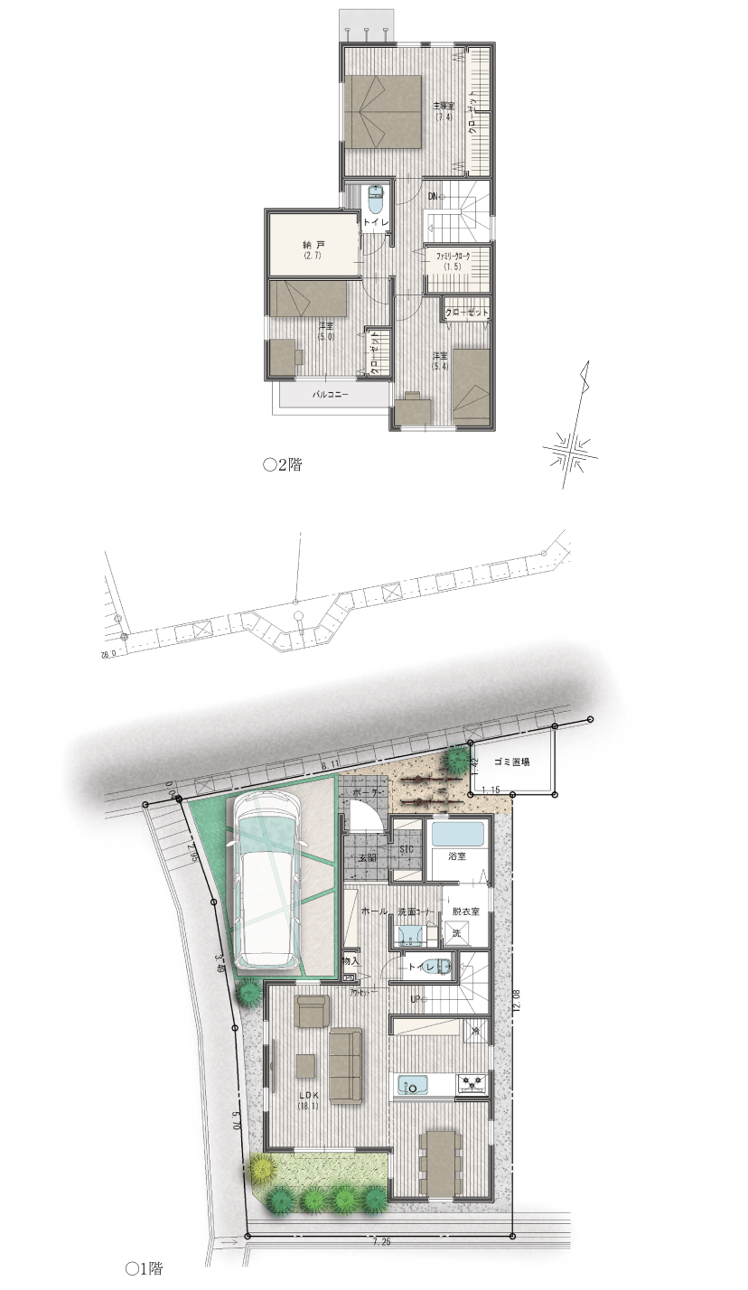 16号地間取図