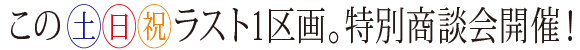 この　土・日・祝　現地案内会開催中！